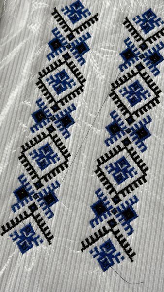 Боді орнамент, муслін, колір вишивки червоний з чорним, 50-52см 2024 фото
